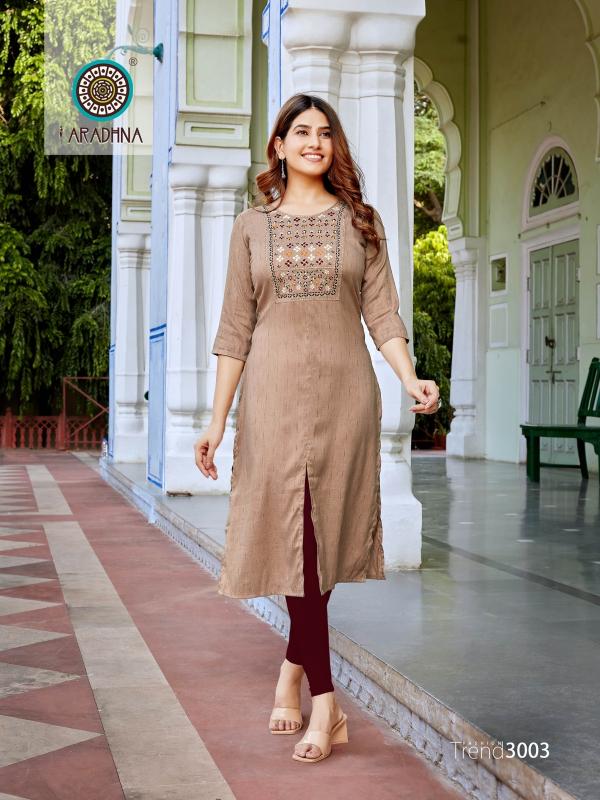 Aradhna Fashion Trend Vol 3 Designer Embroidery Kurti Collection